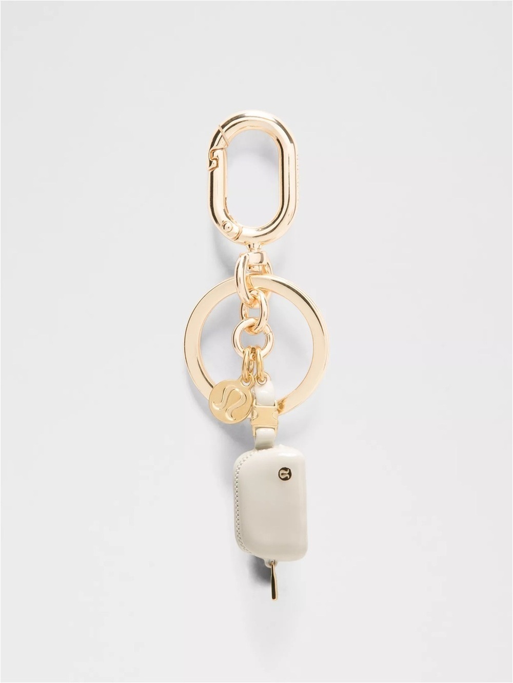 🆕🤍 Lululemon Everywhere Belt Bag Charm Keychain Mini - Beech White Gold